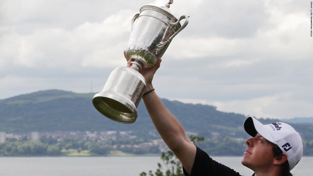 &lt;strong&gt;Homecoming:&lt;/strong&gt; He took the US Open trophy home to Holywood Golf Club outside Belfast where he learned the game as golf-mad youngster.