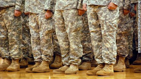 NBC NEWS -- Iowa Army National Guard -- Pictured: The send-off ceremony for Troops A and B of the 1-113th Cavalry of the Iowa Army National Guard.  (Photo by Stephanie Himango/NBC/NBCU Photo Bank via Getty Images)