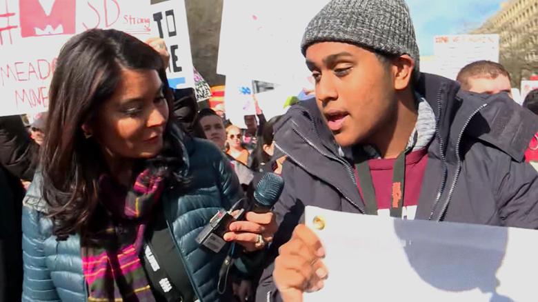 Student: This march is going to change history