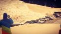 Watch an avalanche bury more than a dozen cars