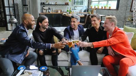 Karamo Brown, Jonathan Van Ness, Tan France, Antoni Porowski and Bobby Berk in a promotional photo for &#39;Queer Eye&#39; Season 1