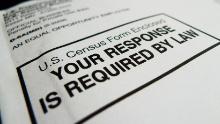 The official US Census form, pictured on March 18, 2010 in Washington, DC, is required to be filled out and returned to the US Government by April 1, 2010. The all-important US tally determines everything from the number of seats a district is entitled in the US Congress, to the amount of dollars jurisdictions are given for federal projects. The first census was taken in 1790, when the population of the country was less than the current population of Los Angeles -- around four million. AFP PHOTO / Paul J. RICHARDS (Photo credit should read PAUL J. RICHARDS/AFP/Getty Images)