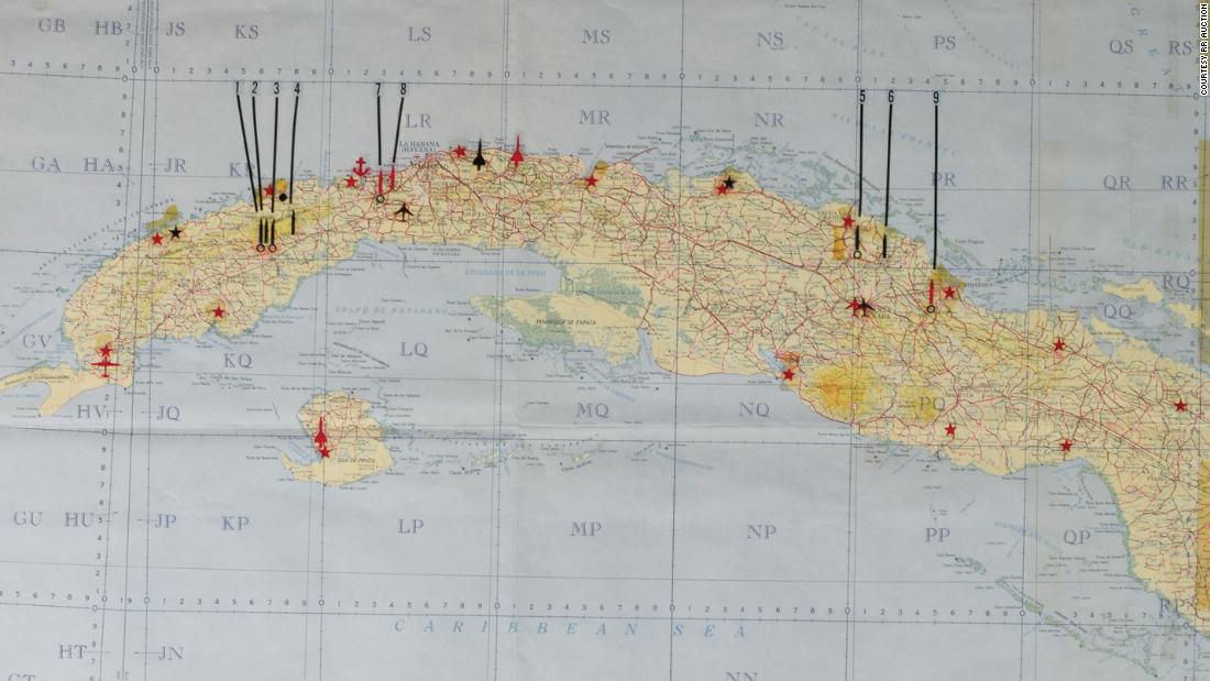 Jfk Secret Doomsday Map Reveals Cuba Missile Targets Cnn