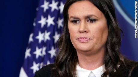 White House Press Secretary Sarah Sanders speaks during the daily briefing in the Brady Briefing Room of the White House on March 27, 2018 in Washington, DC. (MANDEL NGAN/AFP/Getty Images)