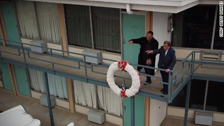 On April 4, 1968, Dr. Martin Luther King, Jr. was assassinated while standing on the balcony of the Lorraine Motel in Memphis. In a CNN Exclusive, two men who were with King when he was killed, Reverend Jesse Jackson and former Ambassador Andrew Young, return to that balcony, the first time they have tighter since 1968,  to remember their friend 50 years later and to share little-known details of the moment King was killed.  Victor Blackwell reports.