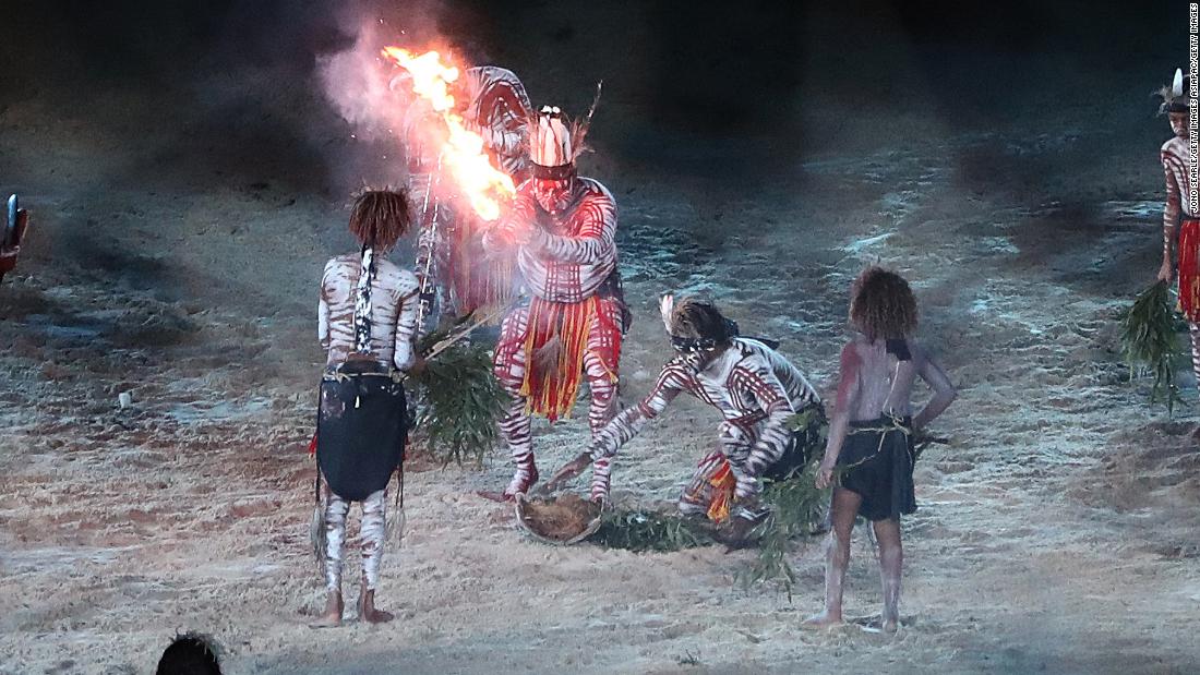 Luther Cora, a contemporary Aboriginal artist, and his family also conducted a traditional smoking ceremony.