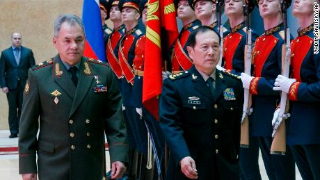 Chinese defense chief says his trip to Russia is a signal to the US