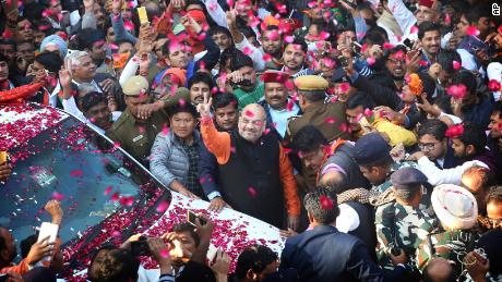 BJP President Amit Shah in New Delhi, prior to the Gujarat elections. (AP Photo)