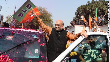Amit Shah, president of the Bharatiya Janata Party (BJP), in the Indian capital New Delhi on March 3, 2018. (Sajjad Hussain/AFP/Getty Images)