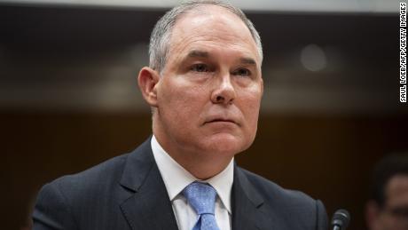 Environmental Protection Agency (EPA) Administrator Scott Pruitt testifies about the fiscal year 2018 budget during a Senate Appropriations Subcommittee on Interior, Environment, and Related Agencies hearing on Capitol Hill in Washington, DC, June 27, 2017. / AFP PHOTO / SAUL LOEB        (Photo credit should read SAUL LOEB/AFP/Getty Images)