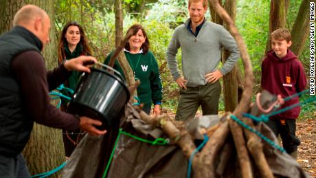 Prince Harry took part in a Wilderness Foundation initiative near Chelmsford, northeast of London, in September last year.
