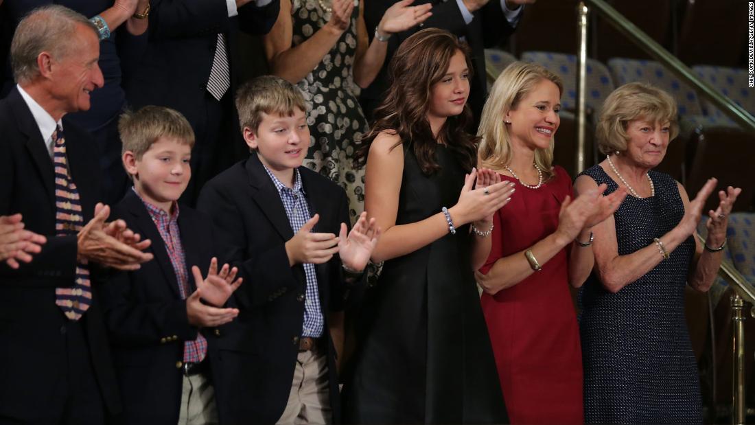 His family attends Ryan&#39;s election in 2015 as House speaker.