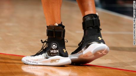 stephen curry golden shoes