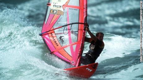 GERMANY - OCTOBER 02:  WINDSURFEN: WC SYLT/2.10.97, Robby NAISH/USA  (Photo by Lutz Bongarts/Bongarts/Getty Images)