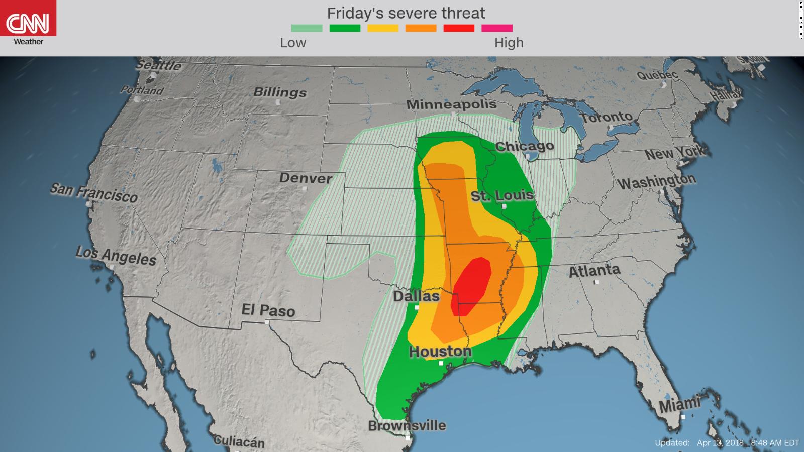 Tornado strikes Arkansas; US braces for triple weather threat - CNN