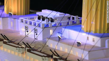 The model Titanic is made of 56,000 Lego bricks. 