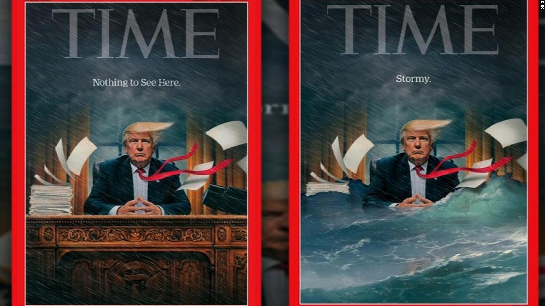 Time Cover Shows Trump In Stormy Conditions Cnn Video