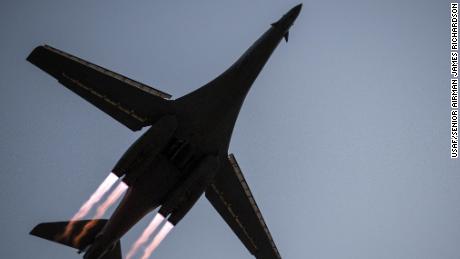 B-1 bombers can carry the largest payload of any aircraft in the US Air Force fleet.