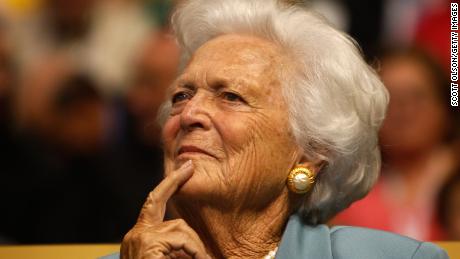 ST. PAUL, MN - SEPTEMBER 02:  Former first lady Barbara Bush attends day two of the Republican National Convention (RNC) at the Xcel Energy Center on September 2, 2008 in St. Paul, Minnesota. The GOP will nominate U.S. Sen. John McCain (R-AZ) as the Republican choice for U.S. President on the last day of the convention.  (Photo by Scott Olson/Getty Images)