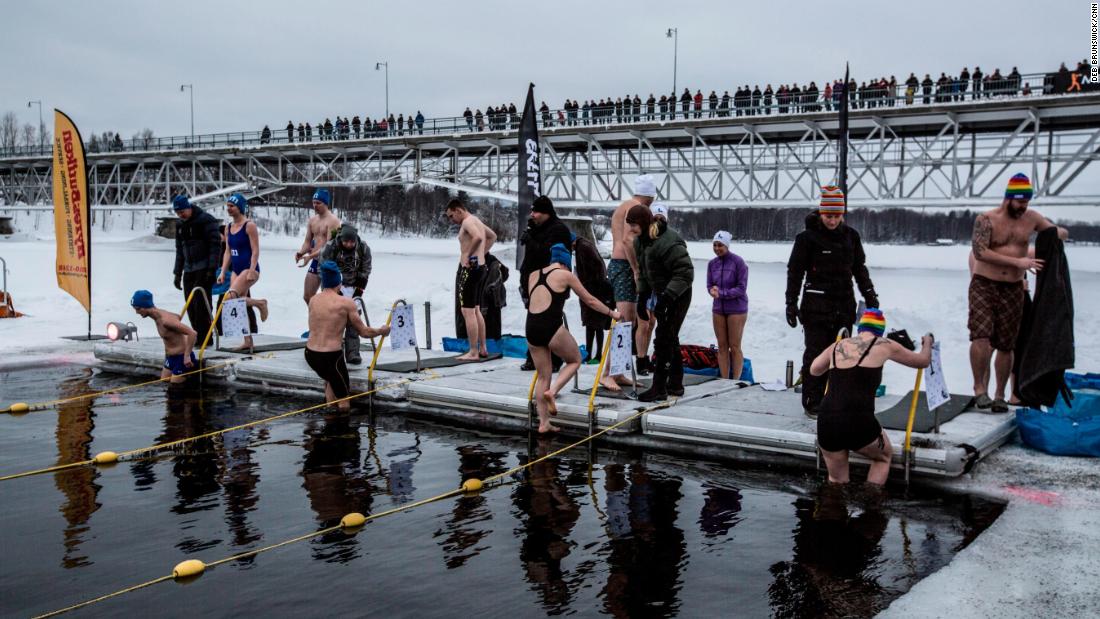 Ice Swim Racing Is Not For The Faint Of Heart Literally Cnn