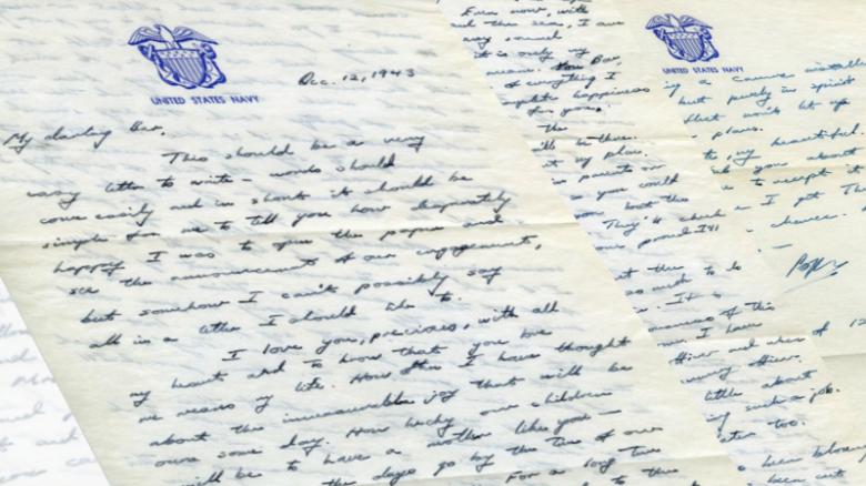 Read A Love Letter George Hw Bush Sent To Barbara Bush During World