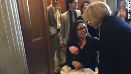 Sen. Duckworth makes history, casts vote with baby on Senate floor