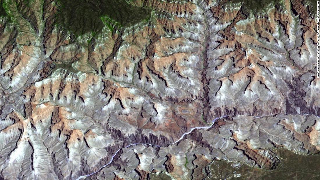 &lt;strong&gt;Grand Canyon National Park, United States:&lt;/strong&gt; A marvel of nature, America&#39;s most famous national park stretches 277 miles in length and is a mile deep. From NASA&#39;s Terra spacecraft, the canyon&#39;s veins of red rock look like a work of art.