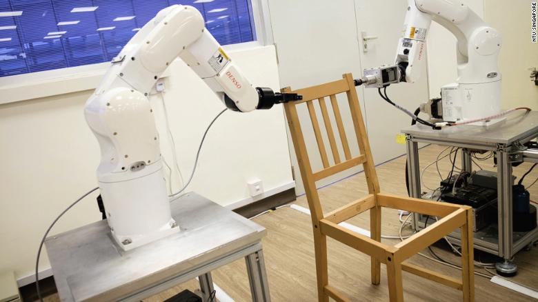 Watch this robot build an IKEA chair in minutes