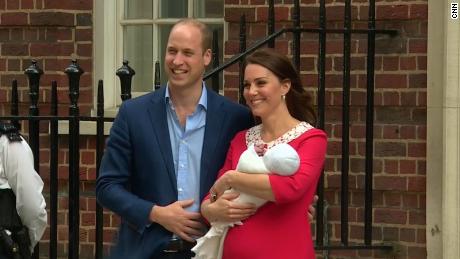 The Duke and Duchess of Cambridge appeared for a photo call outside the Lindo Wing of St Mary&#39;s hospital in London only hours after Kate gave birth to Prince Louis in April 2018.