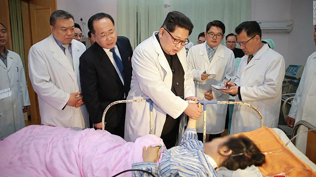 North Korean leader Kim Jong Un visits hospitalized North Korean leader Kim Jong Un visits hospitalized