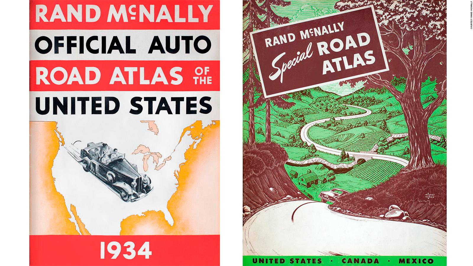 Rand Mcnally Road Trip Rand Mcnally Vintage Atlases Map The Great American Road Trip | Cnn Travel