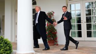 After the hugs and kisses, Macron rips Trumpism