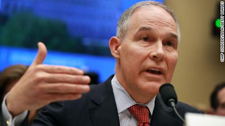  Environmental Protection Agency Administrator Scott Pruitt testifies before the House Energy and Commerce Committee&#39;s Environment Subcommittee in the Rayburn House Office Building on Capitol Hill April 26, 2018 in Washington, DC. (Chip Somodevilla/Getty Images)