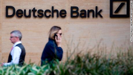 A view of the headquarters of German bank Deutsche Bank in London on May 5, 2017. / AFP PHOTO / Justin TALLIS        (Photo credit should read JUSTIN TALLIS/AFP/Getty Images)