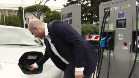&quot;We know electric users like myself are mainly urban users, but we also want to move around for the weekends or travel around, so we&#39;ve started to build infrastructure all around the country,&quot; Alberto Piglia, head of Enel&#39;s e-mobility unit, told CNN Sport.