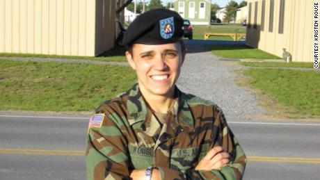 Kristen Rouse at Fort Drum in New York in 2005