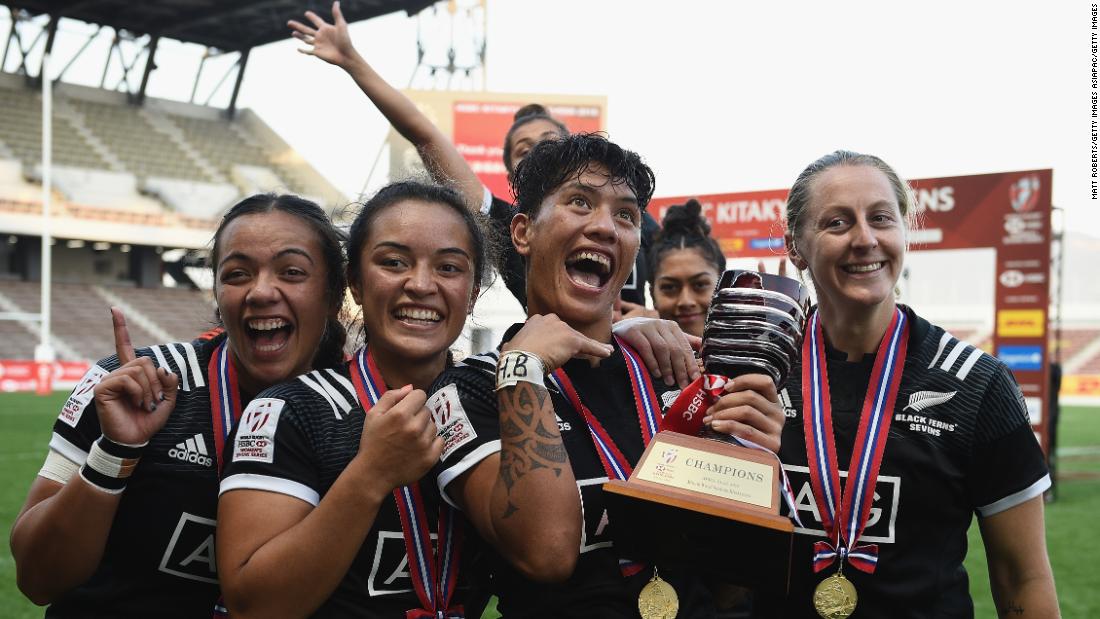 New Zealand&#39;s Black Ferns backed up &lt;a href=&quot;https://edition.cnn.com/2018/04/15/sport/commonwealth-games-2018-new-zealand-win-first-womens-rugby-sevens-gold-spt/index.html&quot;&gt;Commonwealth gold&lt;/a&gt; with silverware in Japan after a 24-12 victory over France in final.