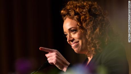 Comedian Michelle Wolf entertains guests at the White House Correspondents&#39; Association (WHCA) dinner at The Washington Hilton in Washington, D.C., on Saturday, April 28, 2018. The 104th WHCA raises money for scholarships and honors the recipients of the organization&#39;s journalism awards. (Photo by Cheriss May) (Photo by Cheriss May/NurPhoto via Getty Images)