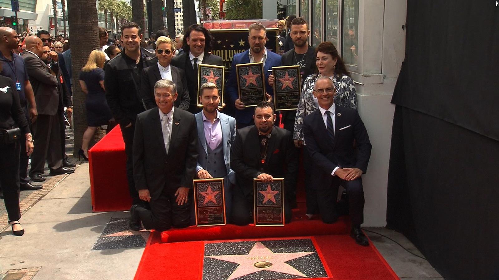 *NSYNC reunites to receive Hollywood Walk of Fame star - CNN Video