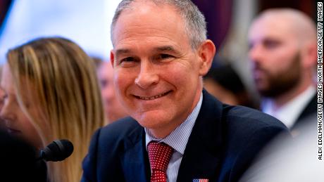 WASHINGTON, DC - APRIL 26: EPA Administrator Scott Pruitt testifies before the House Appropriations Committee (Alex Edelman/Getty Images)