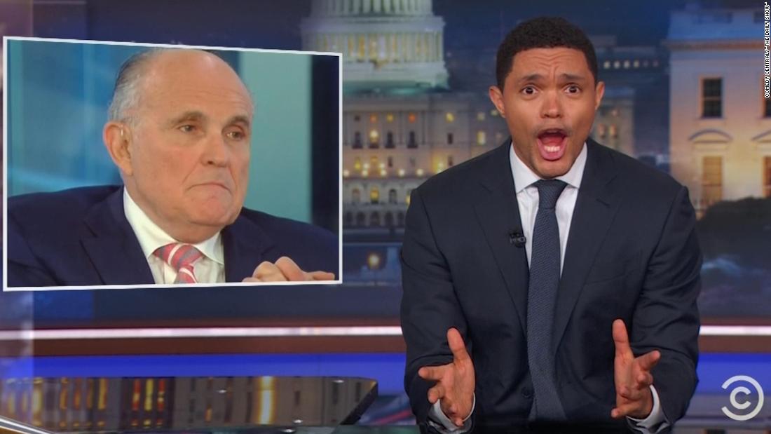 Late Night Hosts Rip Giuliani After Interview Cnn Video 
