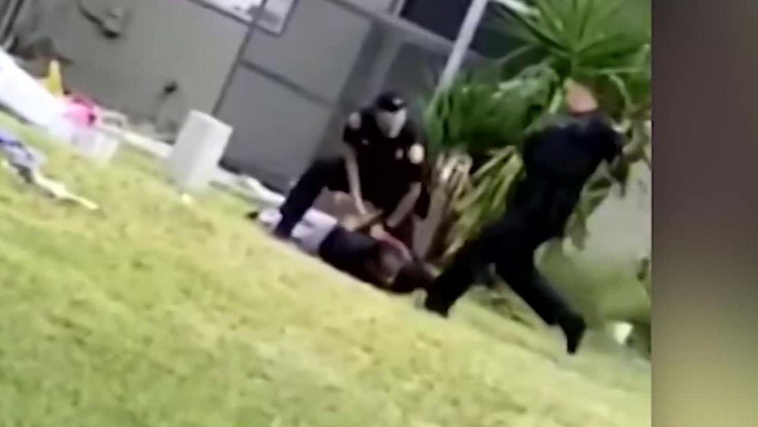 Miami Police Kicking Video Officer Kicks Man In Head During Arrest Cnn 