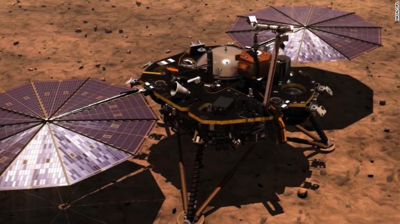 Nasas Insight Probe Lands On Mars - 