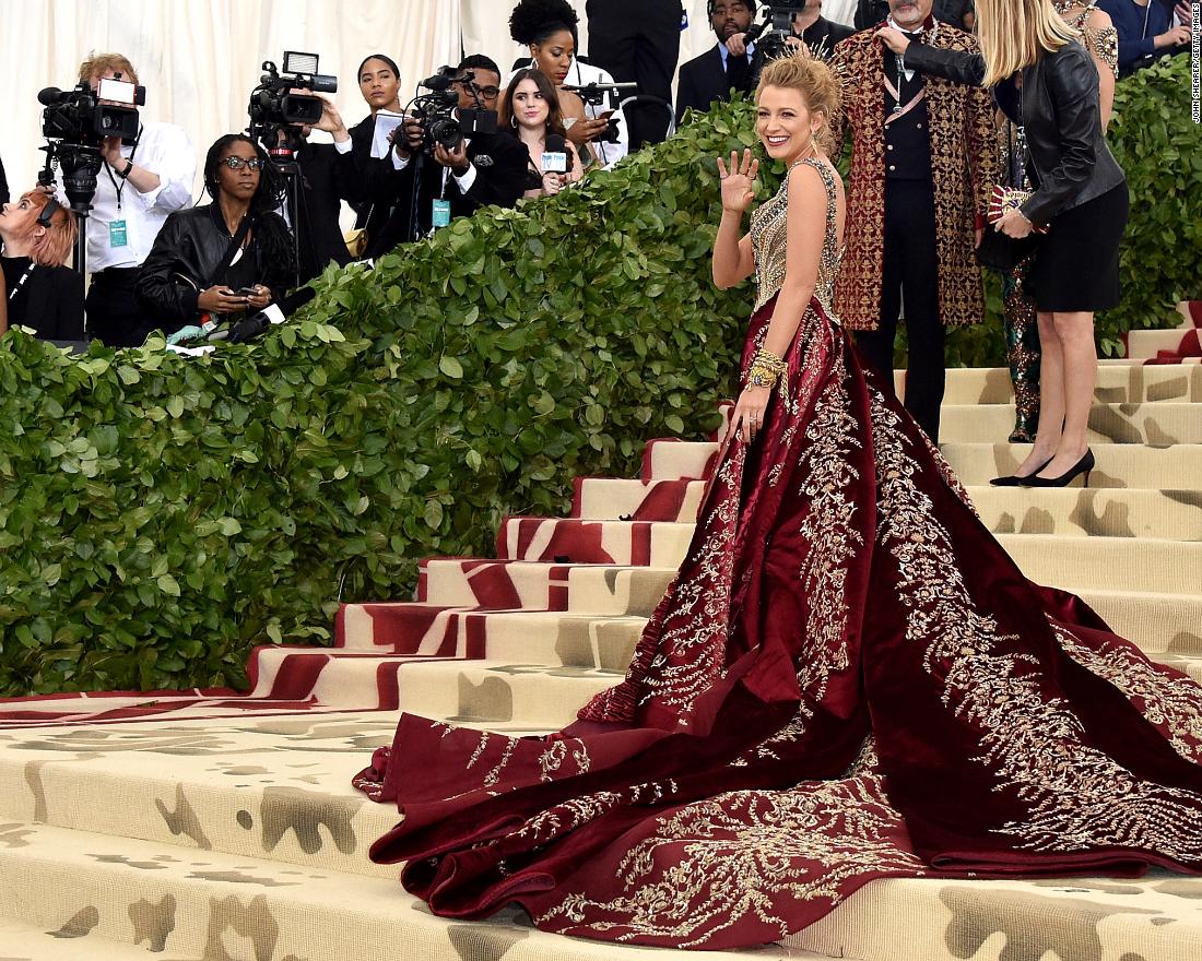 blake lively met gala red dress