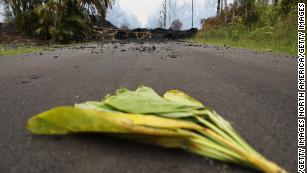 Hawaii residents leave offerings for volcano goddess Pele as lava destroys homes