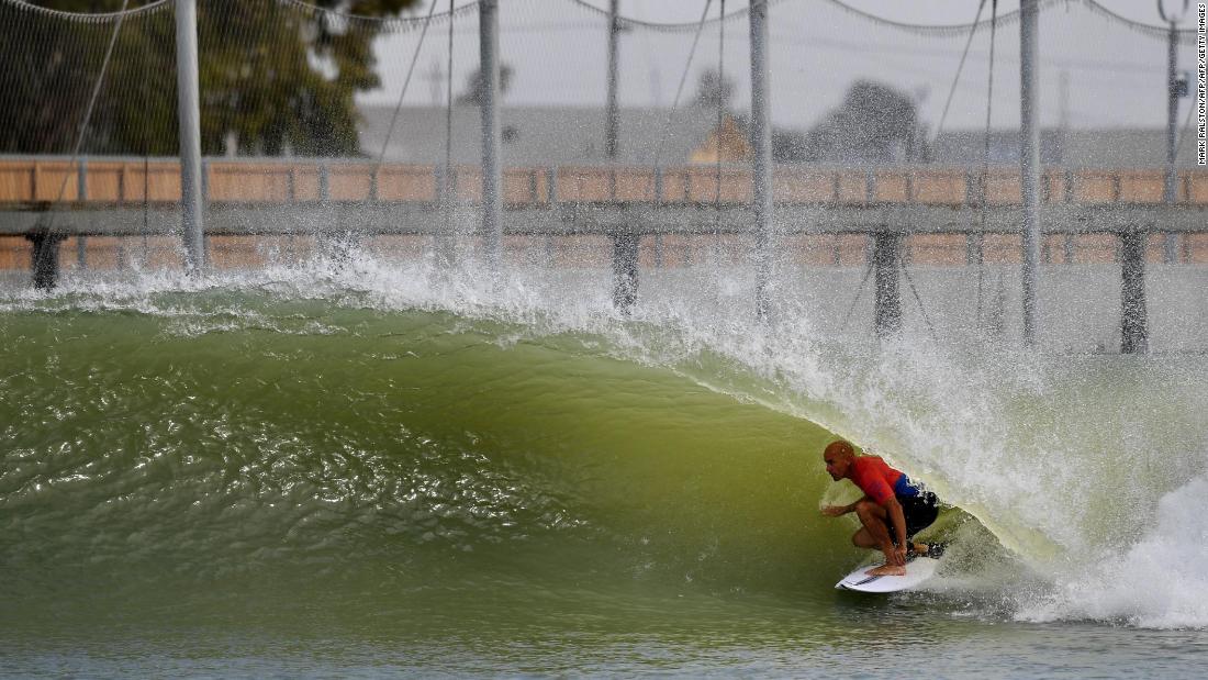 Surfing legend Kelly Slater has pioneered a revolutionary new artificial wave in Lemoore, central California -- 100 miles from the coast. 