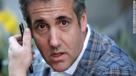 Michael Cohen, . President Donald Trump&#39;s personal attorney, takes a call near the Loews Regency hotel on Park Ave in this  April 13, 2018 file photo in New York.