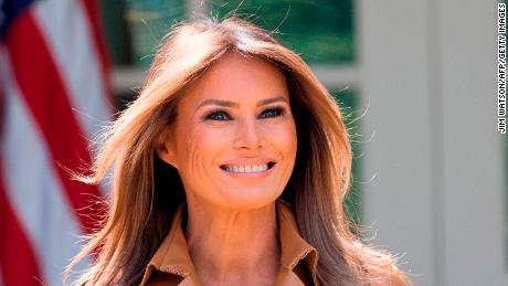 Melania Trump will step in front of press cameras Wednesday