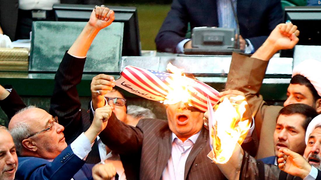 In Iran, hardliners are burning the deal and the American flag 