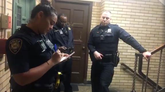 Yale University police respond to a call about a student sleeping in a dorm's common room.